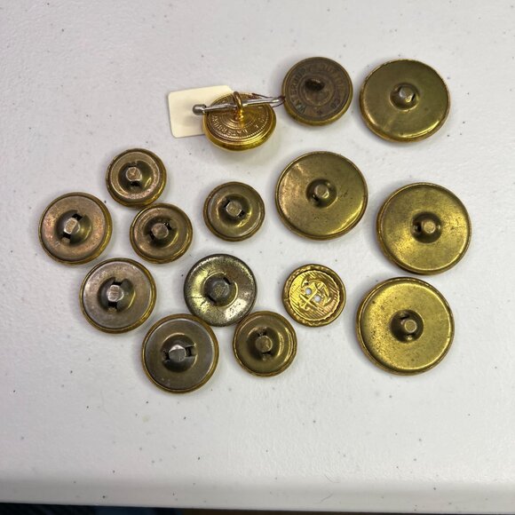Lot Of Vintage U.S. Navy Anchor & Eagle Uniform Buttons 15 Pcs - Picture 4 of 5